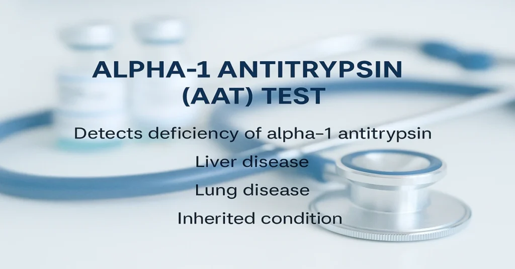 Alpha-1 Antitrypsin (AAT) Test detecting liver and lung disease