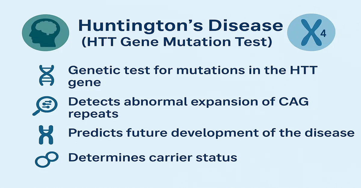 Huntington’s Disease (HTT Gene Test) – Symptoms, CAG Ranges & Guide